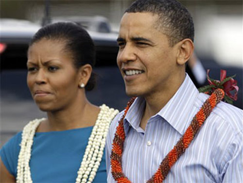 Barack & Michelle Obama in Hawaii