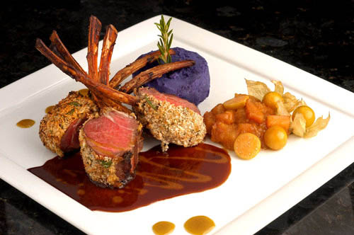 Pineapple Grill at Kapalua restaurant on Maui - Roasted Rack of Lamb